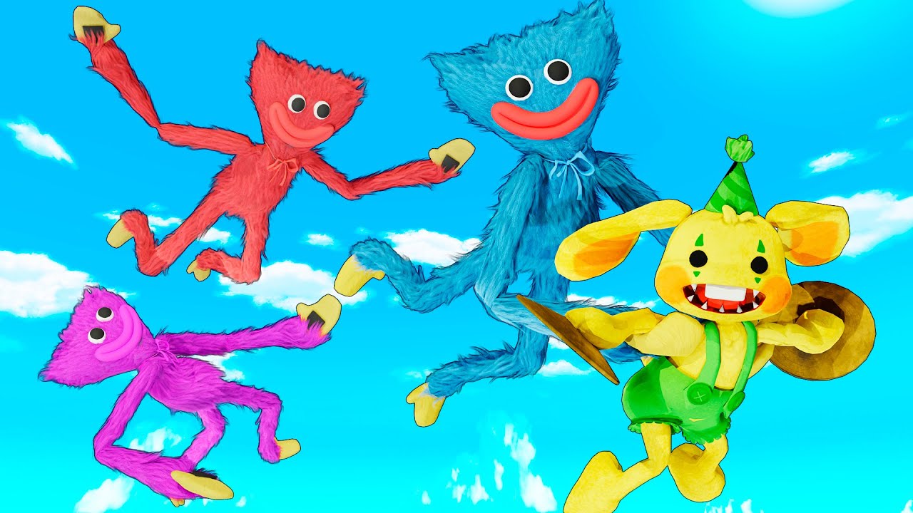 Bunzo Bunny VS Huggy Wuggy and Kissy Missy Ragdoll in Garry's Mod Poppy Playtime Chapter 2 Character