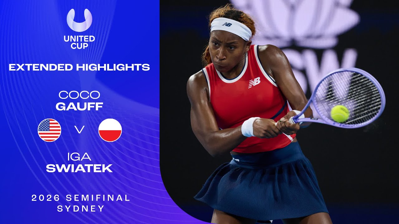 Coco Gauff v Iga Swiatek Extended Highlights | United Cup 2026 Semifinal