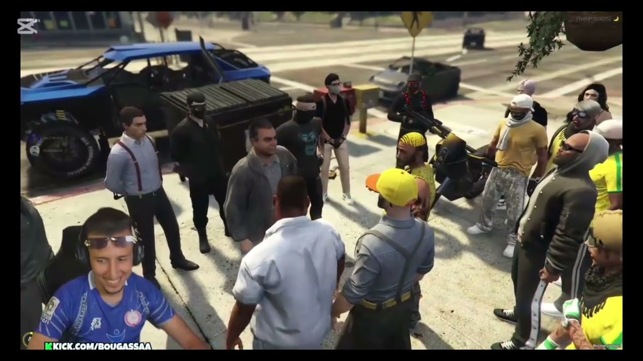 BOUGASSAA gta5 RP مشا معيا حيدان المطعم 😂😂🤯🤯