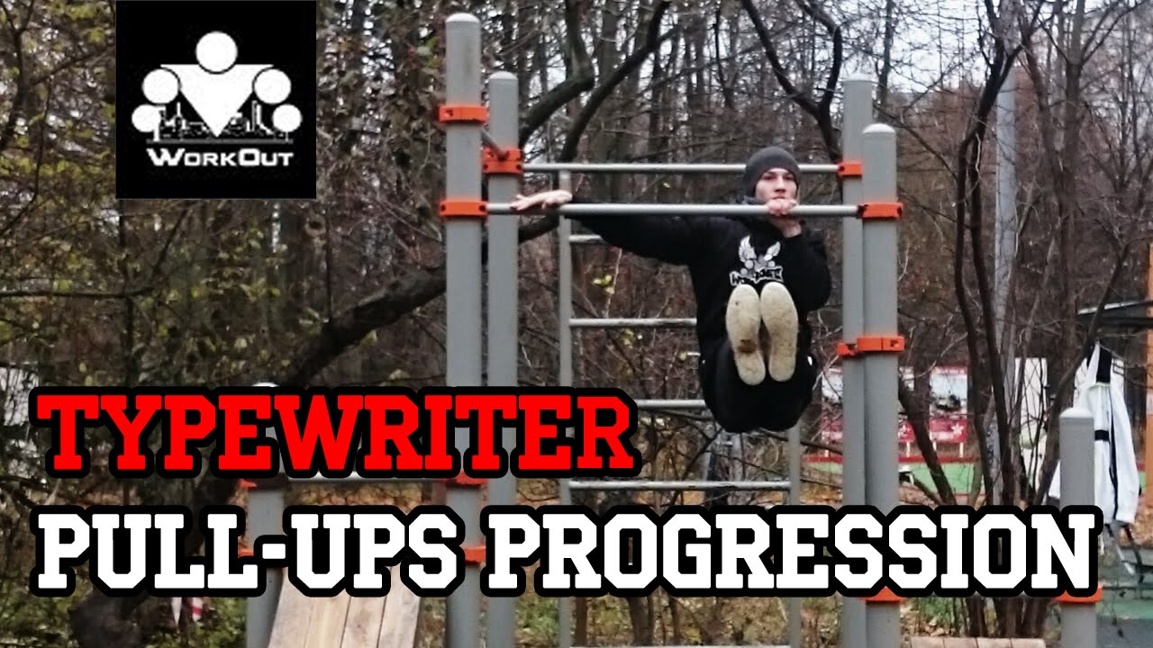 Typewriter Pull-Ups Progression (5 steps)