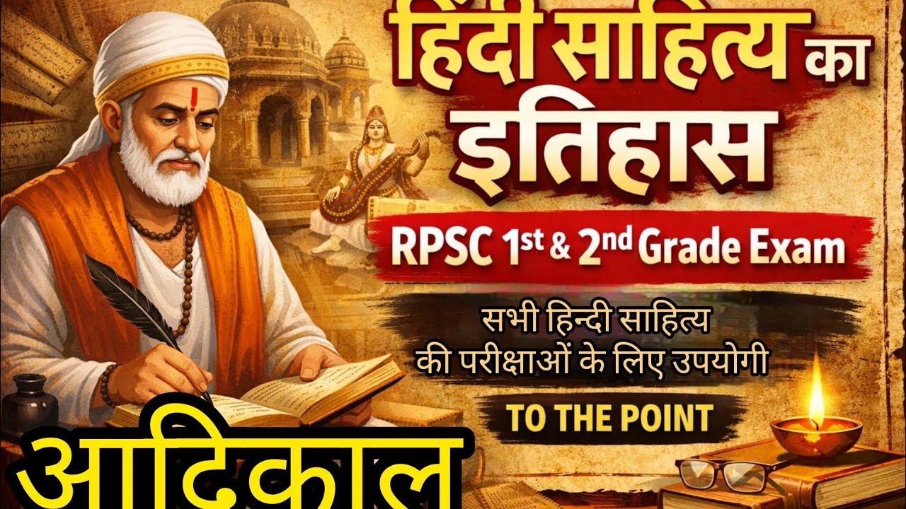 हिन्दी साहित्य का आदिकाल। Very Easy Explanation। Best for Revision। MA। UGC NET।