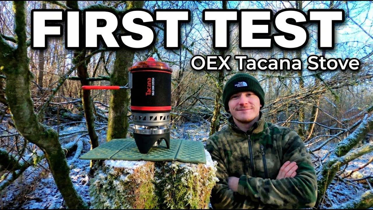 OEX Tacana Stove | First Test in a Winter Woodland