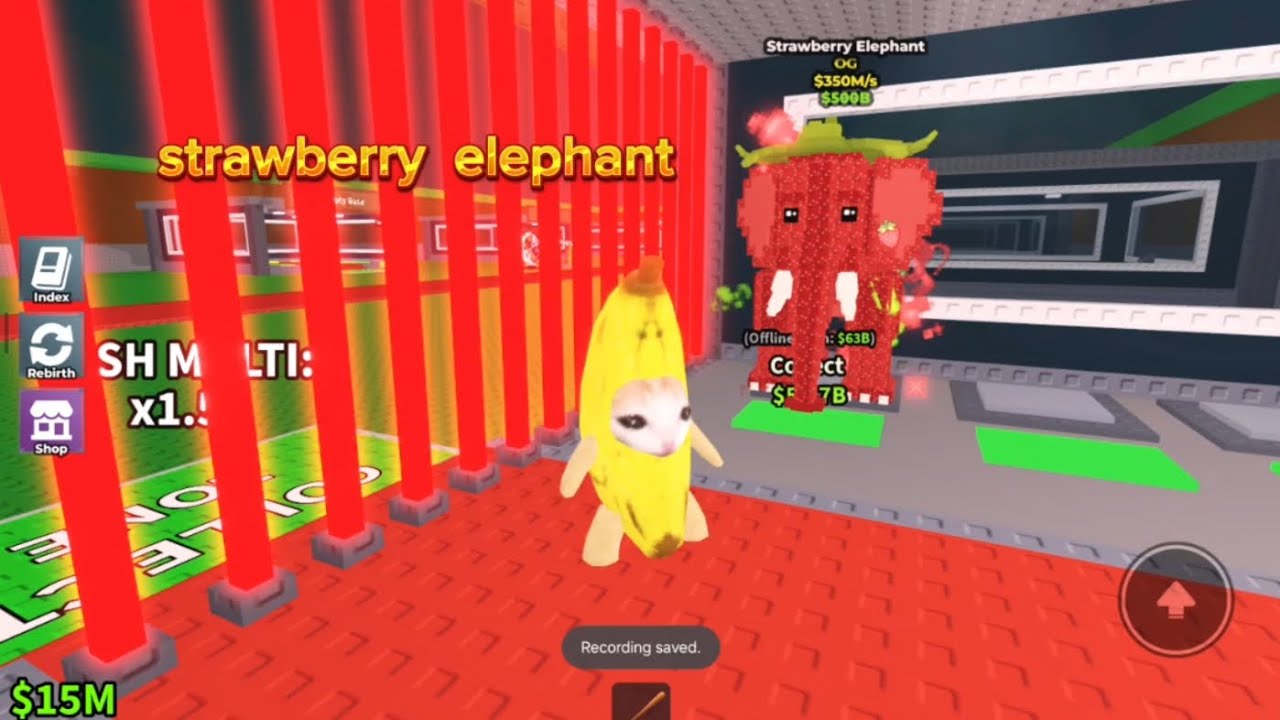 Αναβαθμίζω τα brainrots πήρα strawberry elephant!!!
