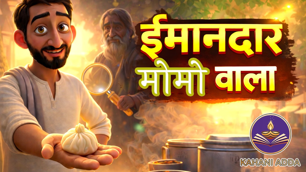 ईमानदार मोमो वाला | HINDI KAHANIYA | BEDTIME STORIES | ANIMATED STORY | HINDI MORAL STORIES