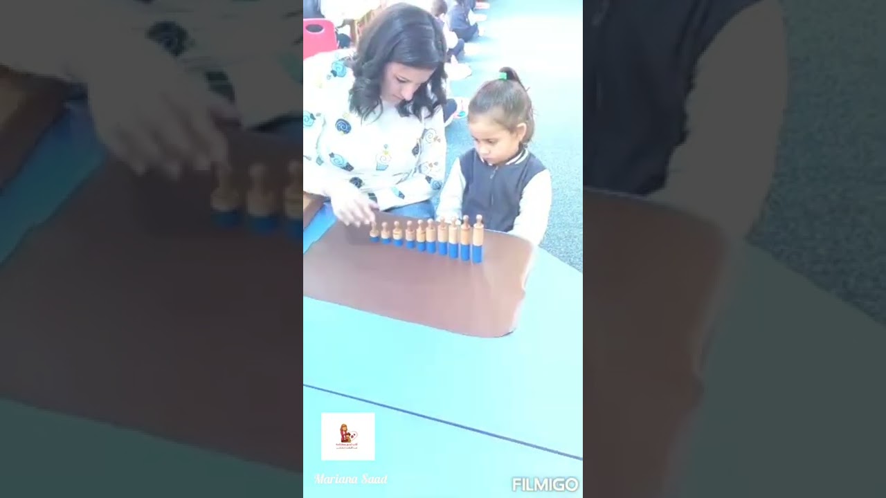 نشا منتيسورى ابتكارى اسطوانات ذات مقبض وبدون مقبض مناسب  ٤ سنوات فما فوق ❤️