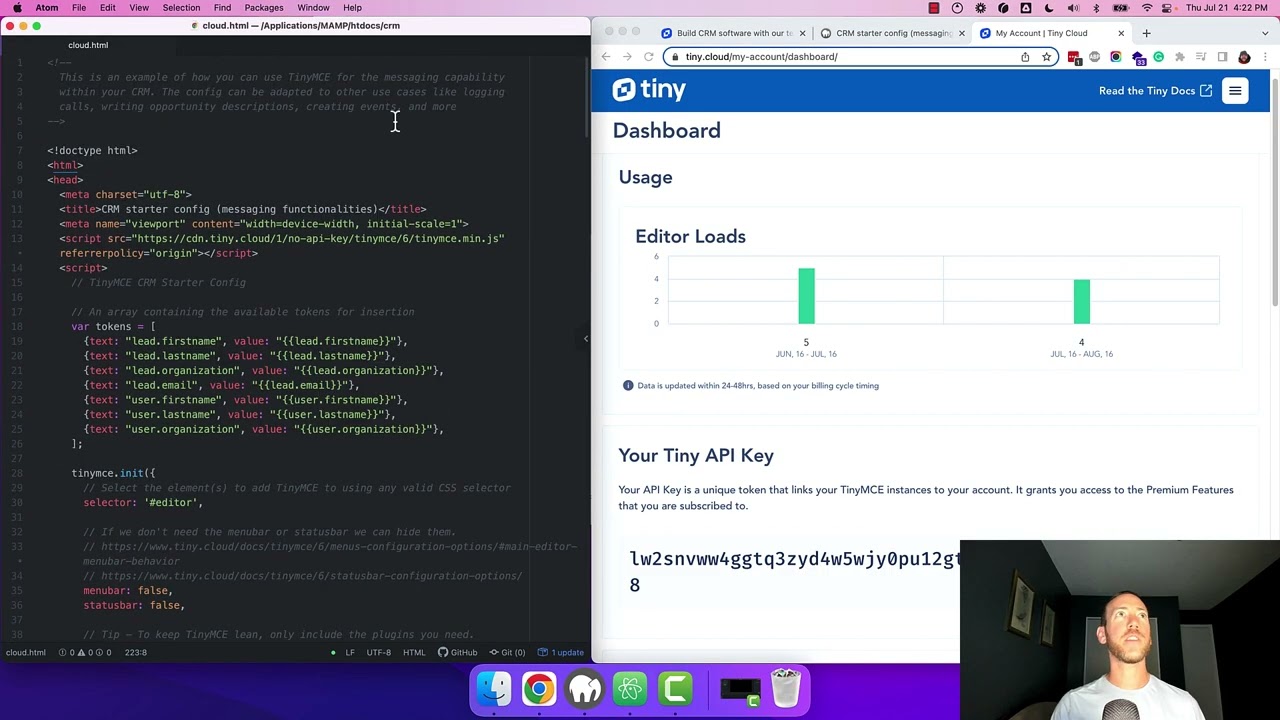 Setting up WYSIWYG CRM editor | TinyMCE Cloud CRM Starter Config