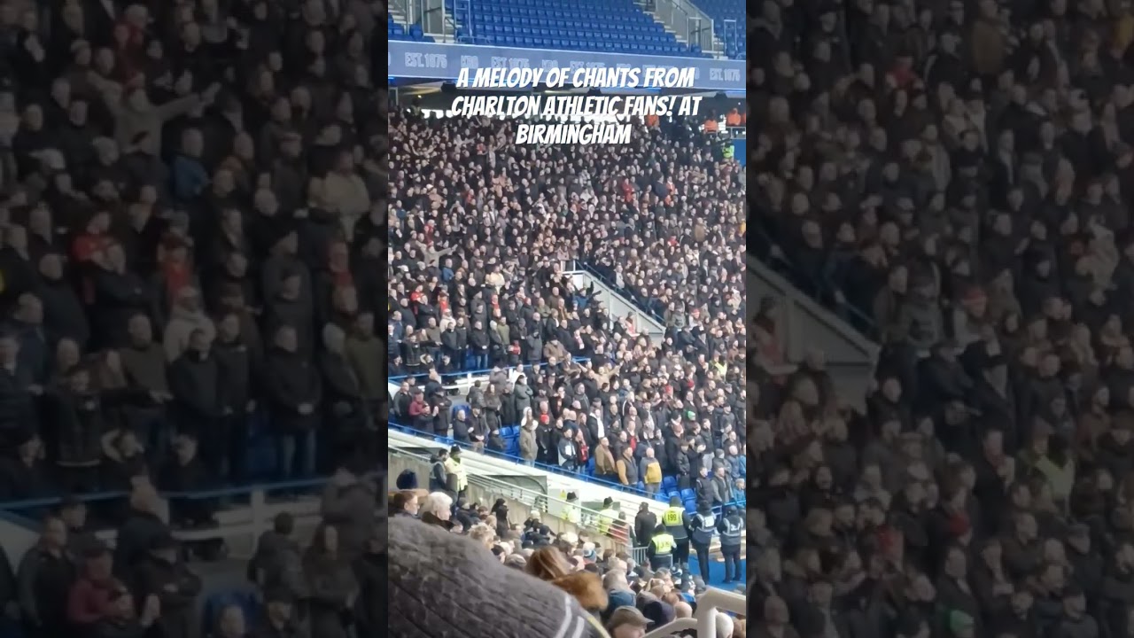 Enthusiastic Charlton fans chant... until Jat Stansfield scores for Birmingham to silence them!