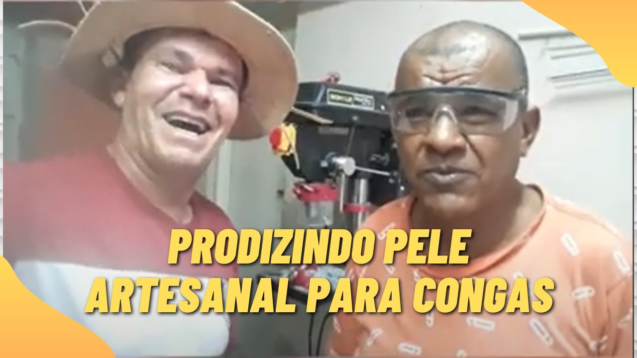 PRODUZINDO PELE ARTESANAL PARA CONGA NA VM PERCUSSÃO!