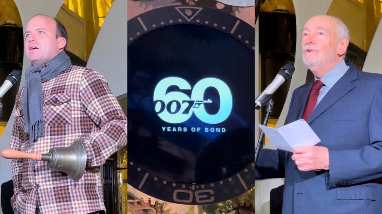 60 Years of Bond 007 event at Burlington Arcade with guests Michael G Wilson & Rory Kinnear