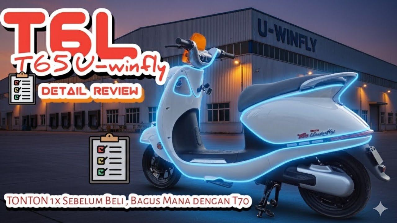 Sepeda Listrik Uwinfly T6L REVIEW Detail, T65 Lithium, E-Moped, #bike #moped #sepedalistrik #Uwinfly