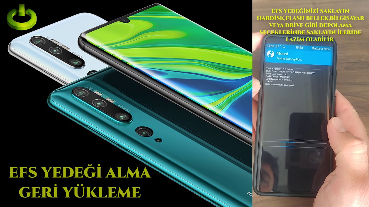 TWRP Efs Yedeği Alma Geri YÜKLEME XİAOMİ