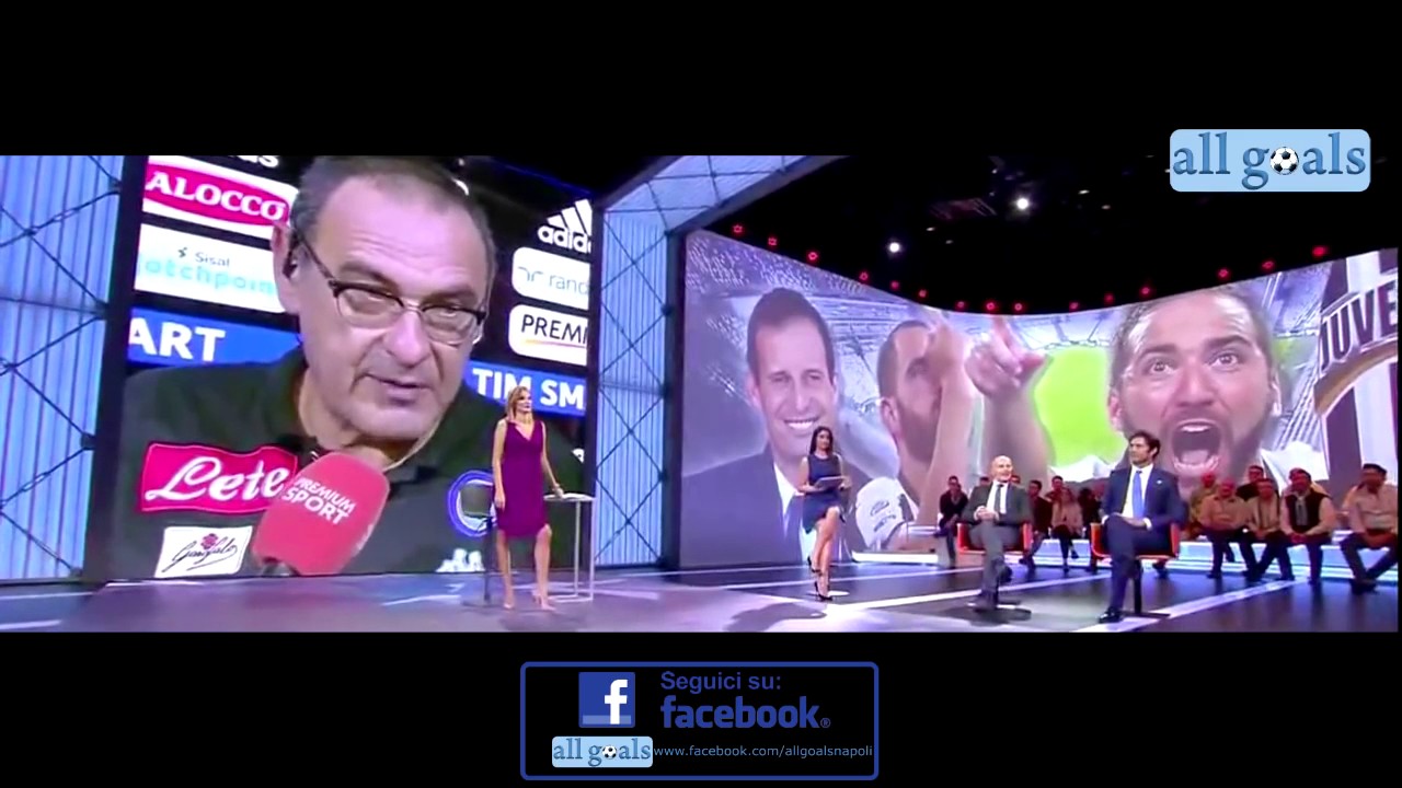 Juventus Napoli 2 1 29/10/16 intervista dopo gara Maurizio Sarri