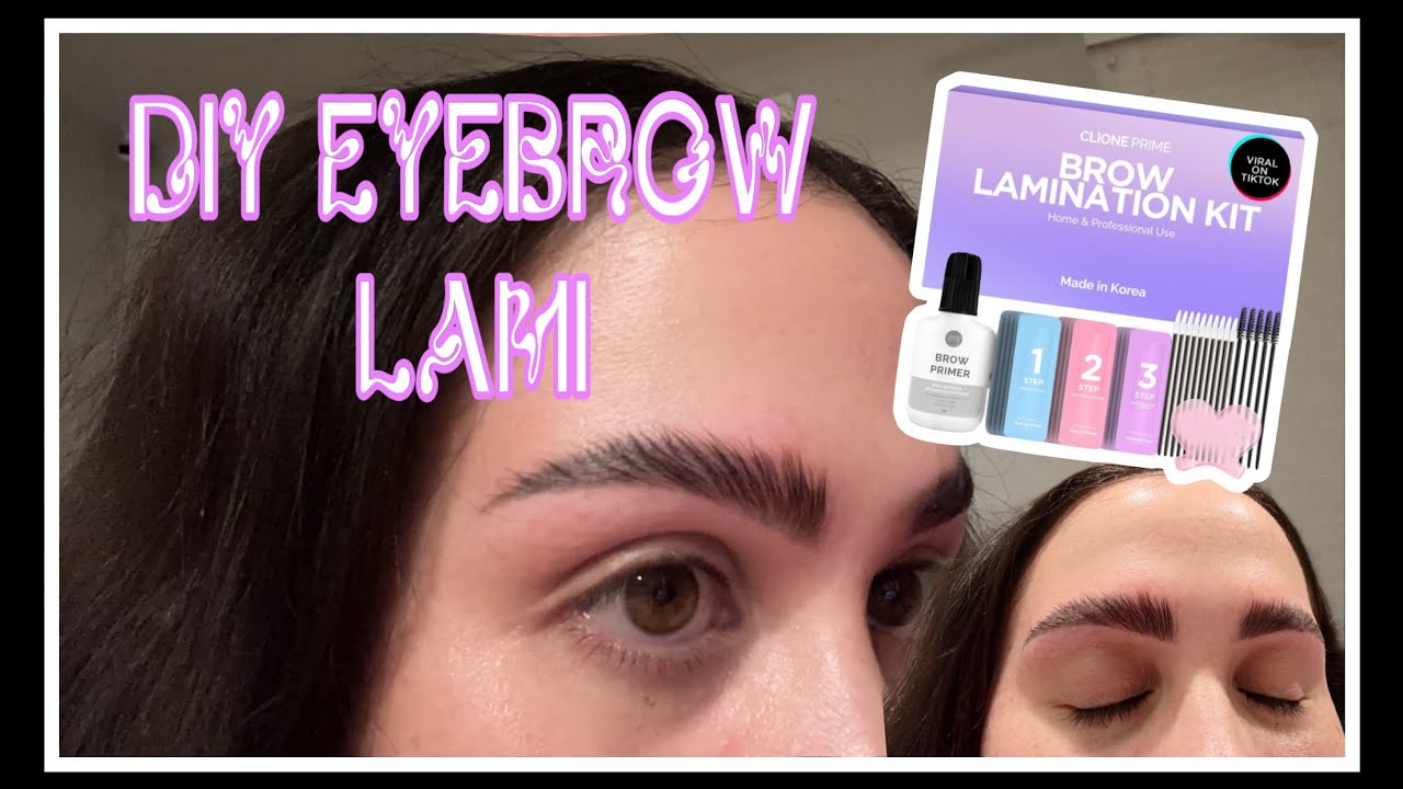 DIY Eyebrow Wax + Lami- CLIONE PRIME 👀  #beauty #beautyonabudget #clioneprime #amazonfinds #mom