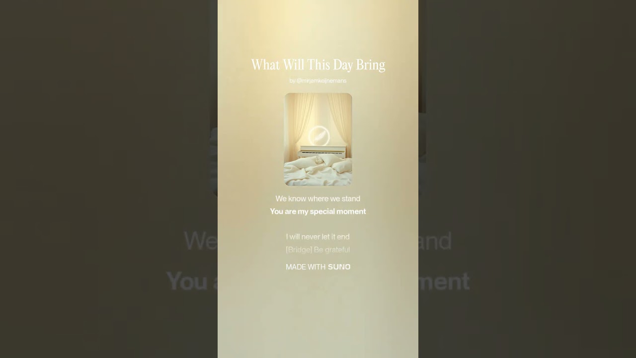 What Will This Day Bring (Ambient Classical Song)