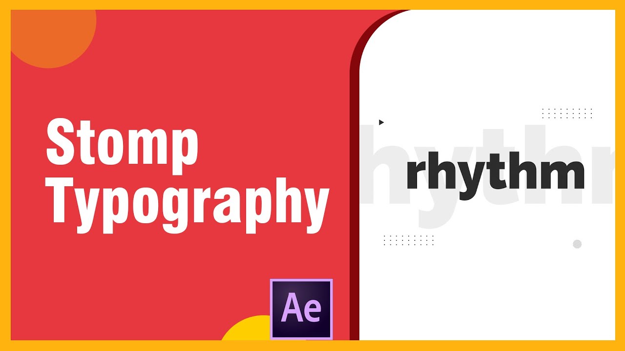 After Effects Tutorial: Stomp Typography Sync Text To Music | Rhythmic Typography in After Effects