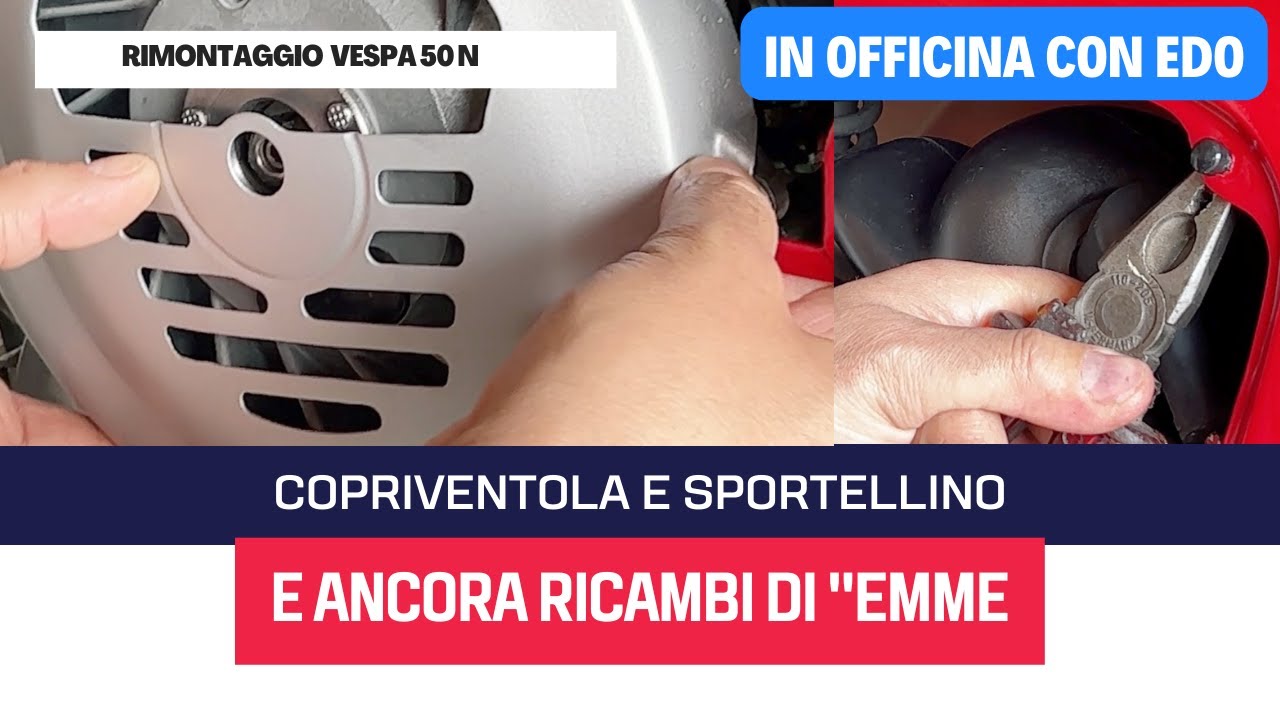 Copriventola e sportellino, il rimontaggio prosegue ed incontriamo ancora ricambi di 