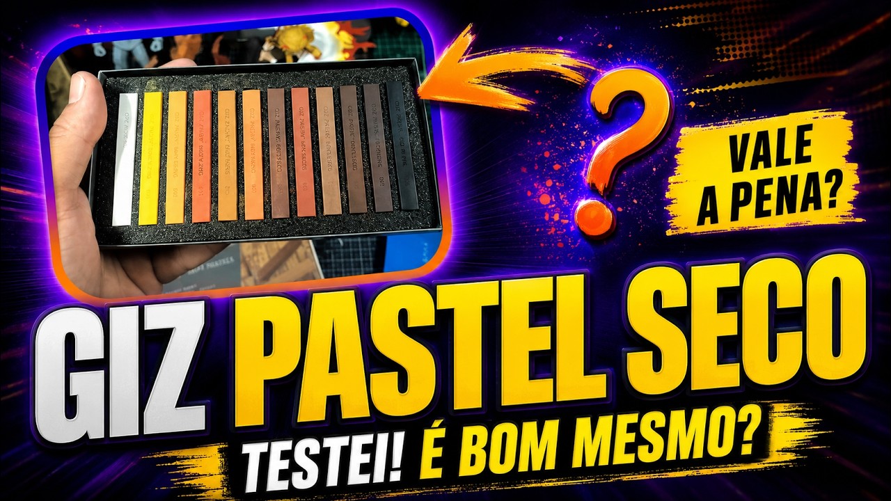 Giz Pastel Seco em Action Figures – Funciona? Teste e Opinião