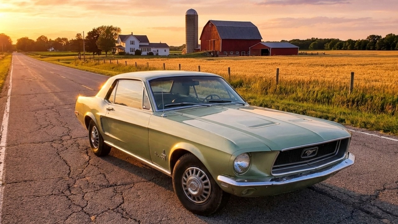 Впервые сажусь за руль Mustang 1968 года с двигателем 302!