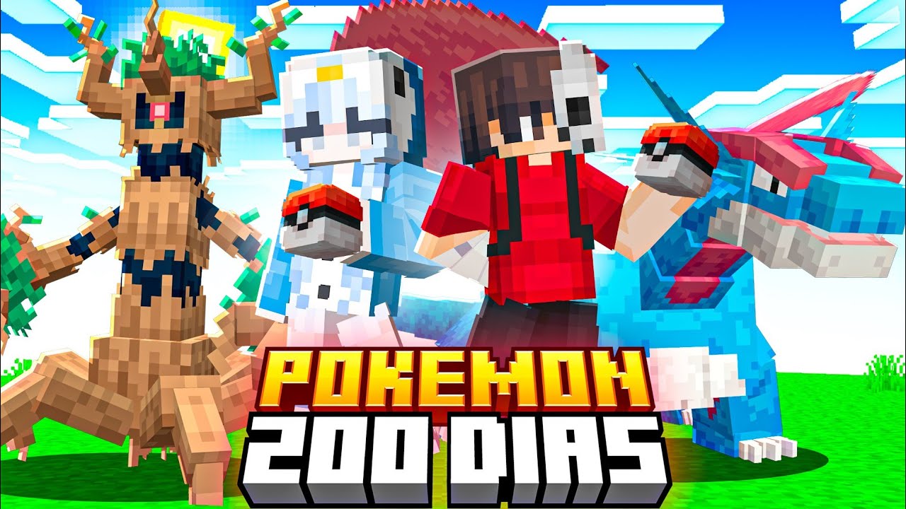 SOBREVIVEMOS 200 DIAS NO MINECRAFT COBBLEMON!