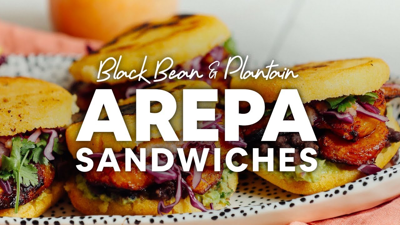 Black Bean & Plantain Arepas Sandwiches | Minimalist Baker Recipes