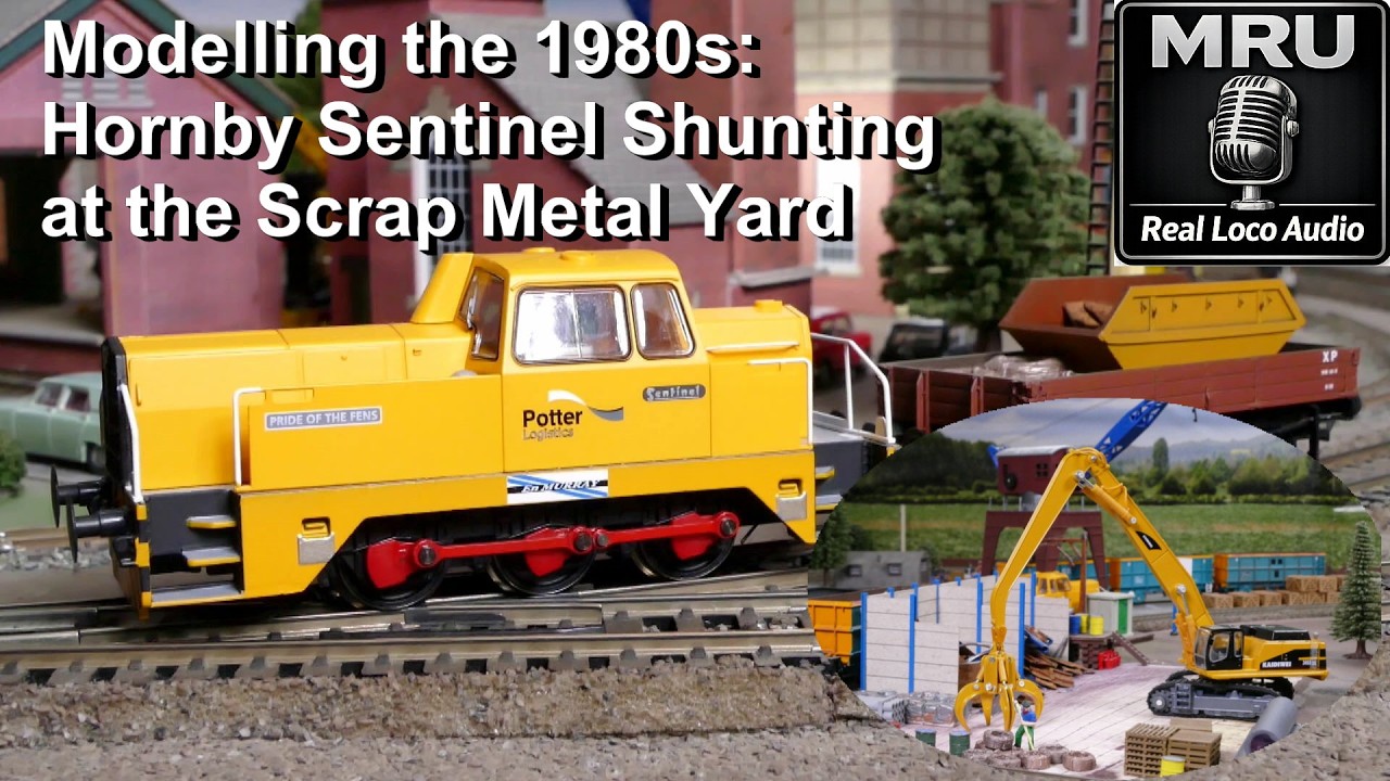 Modelling the 1980s Hornby Sentinel Shunting at the Scrap Metal Yard #train  #britishmodelrailways