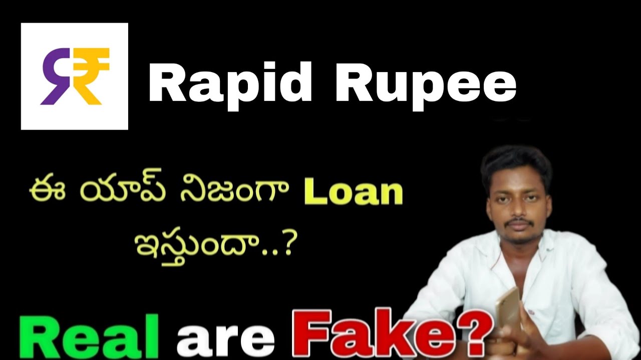 Rapid rupee loan app telugu | Rapid rupee loan app review telugu | loan apps telugu latest 