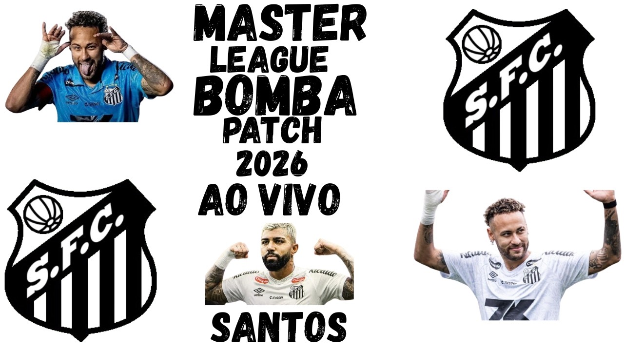 MASTER LEAGUE COM O SANTOS 🐳 | BOMBA PATCH 2026 AO VIVO PLAYSTATION 2       #02