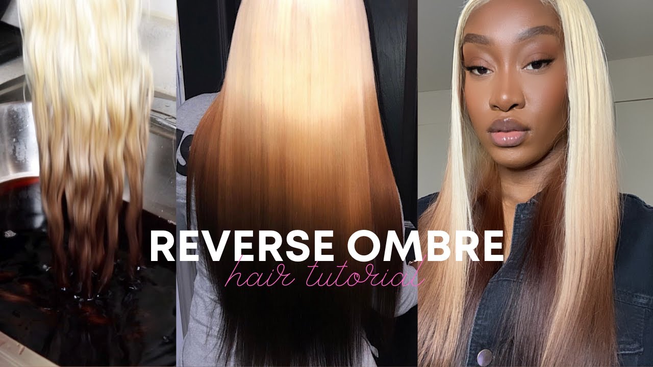 HOW TO GET REVERSE OMBRÉ HAIR USING THE WATER COLOR METHOD | ft. Belleluxbundles