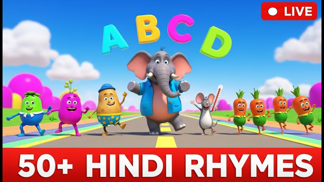 🔴 LIVE: Aalu Kachalu Beta | Ek Mota Hathi | Aaj Mangalwar Hai | Top Hindi Rhymes for Kids