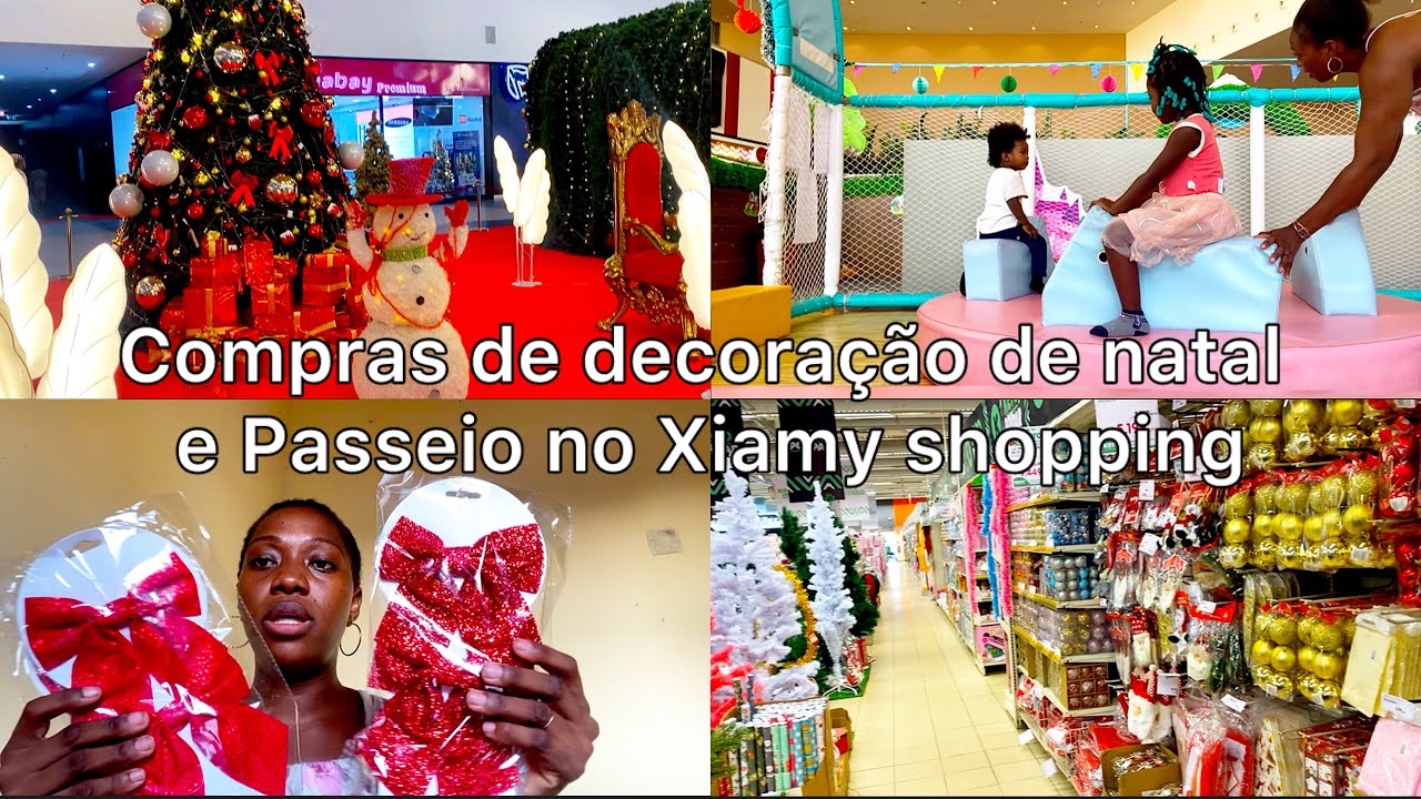 COMPRAS DE DECORAÇÃO DE NATAL e PASSEIO NO XYAMI SHOPPING COM AS CRIANÇAS 