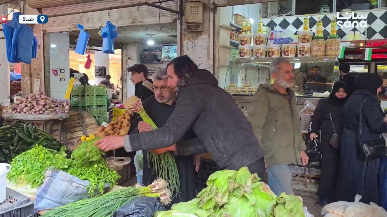 كاميرا سانا ترصد واقع أسعار الخضار والفواكه في أسواق مدينة حماة