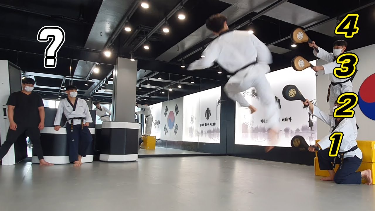 한번에 몇개를 차는거야.. feat.태권도 발차기(540,720,900,1080)Legendary kicking skills of Korean Taekwondo players