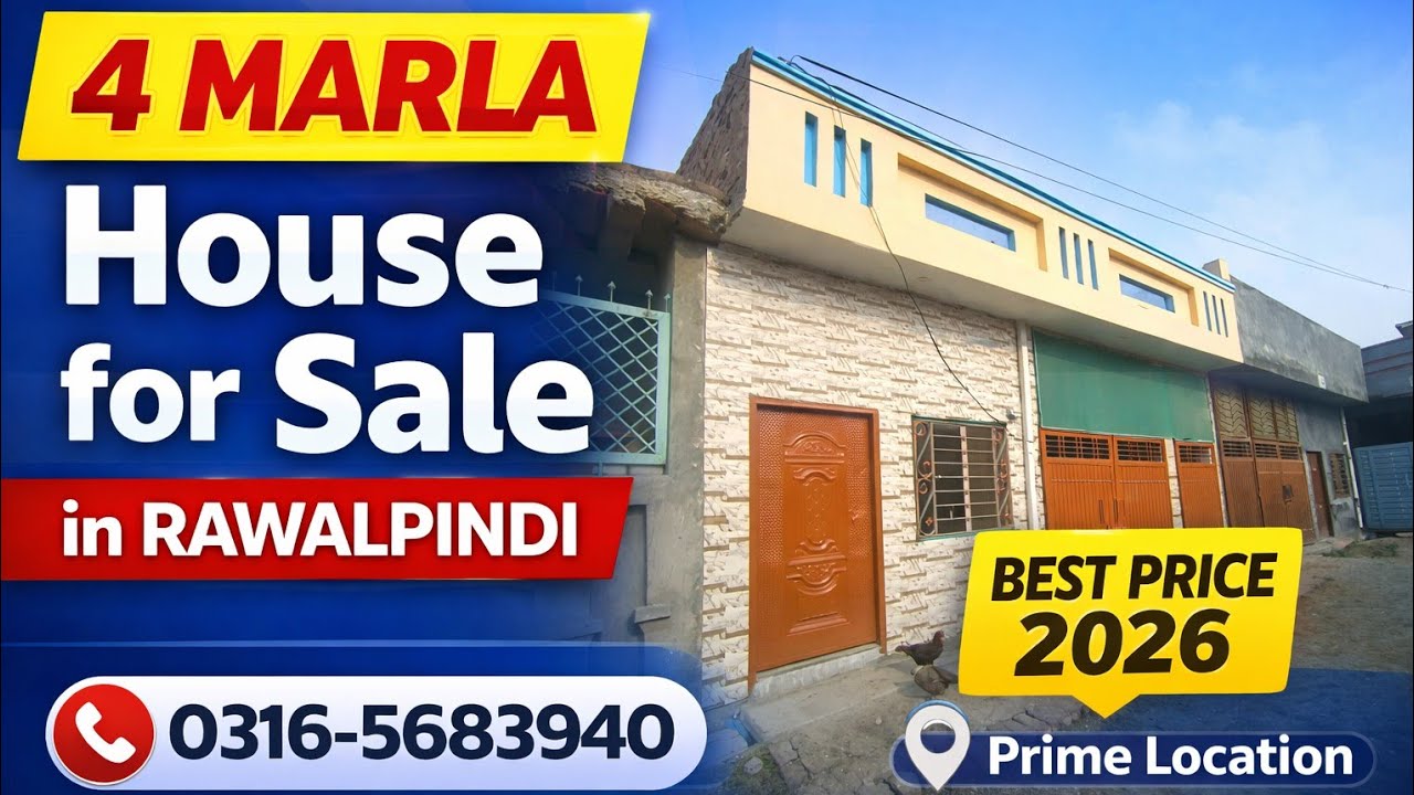 4 Marla Beautiful House for Sale in Rawalpindi | Prime Location | Best Price 2026