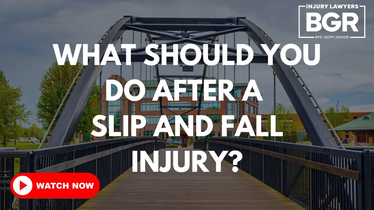 What Should You Do After a Slip and Fall injury? A Wisconsin #PersonalInjury Lawyer Explains