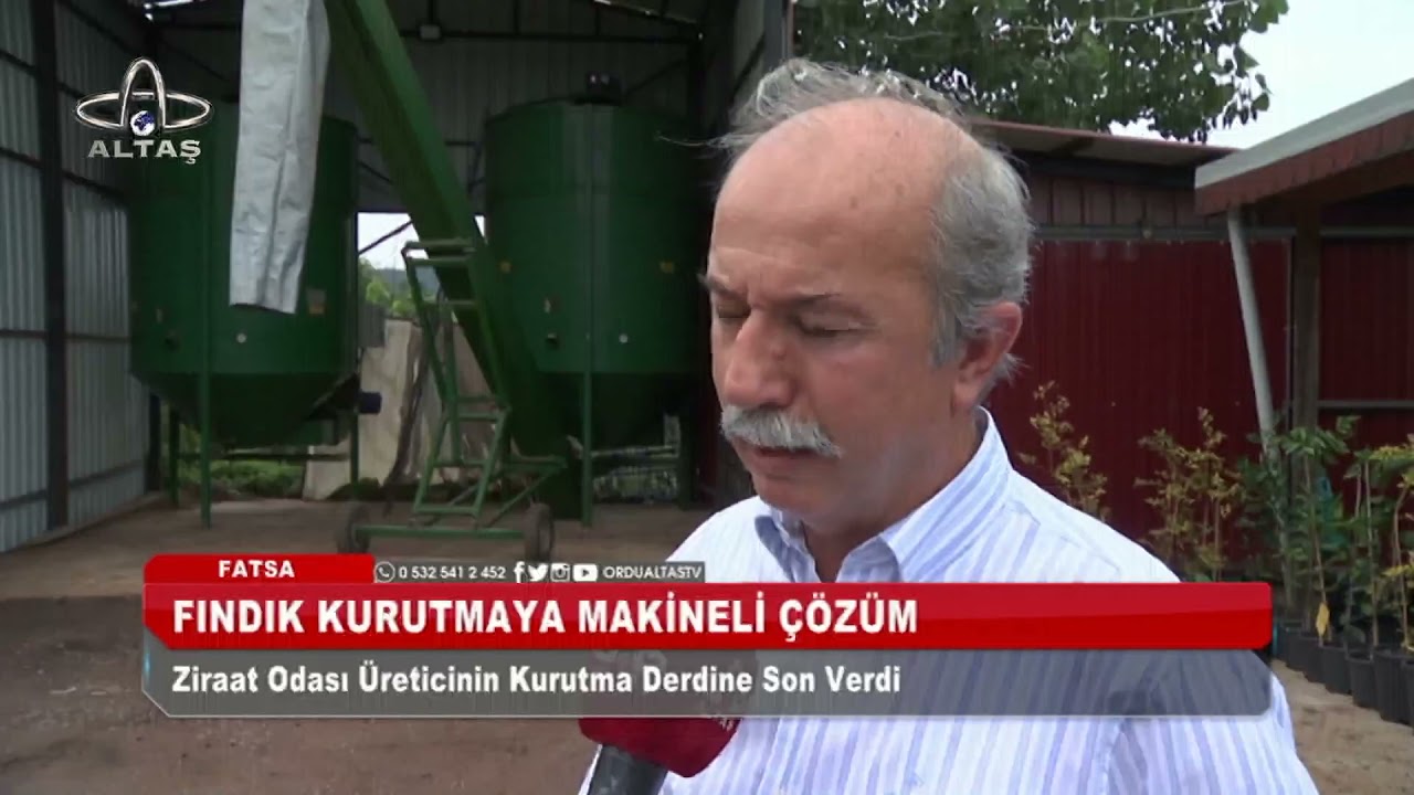 Fındığını kurutamayana Fatsa Ziraat Odası'ndan fındık kurutma makinesi çözümü geldi