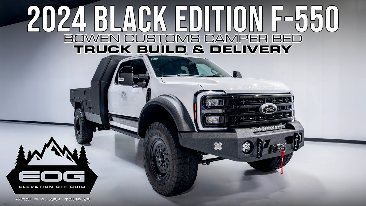 SuperCab 2024 Black Edition F-550 w/ Bowen Customs Camper Bed