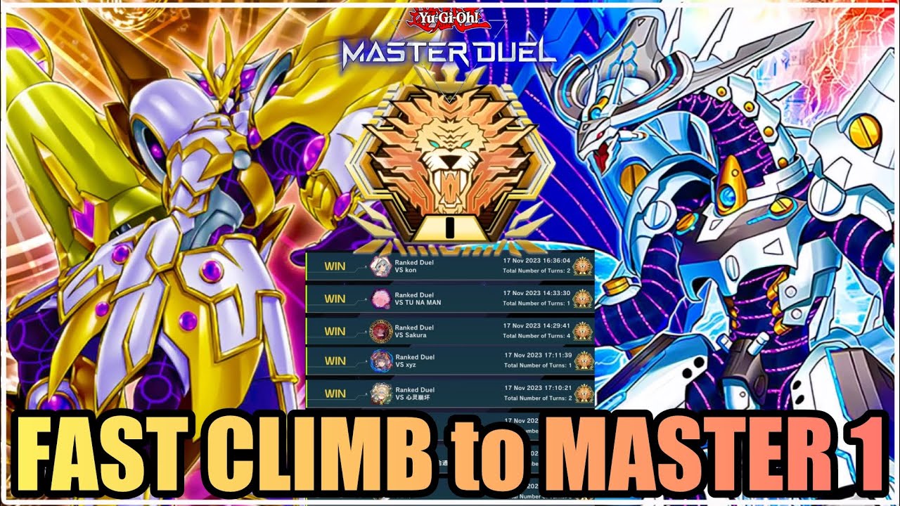 8-0 WINSTREAK! Mathmech FAST CLIMB to MASTER 1! [Yu-Gi-Oh! Master Duel]