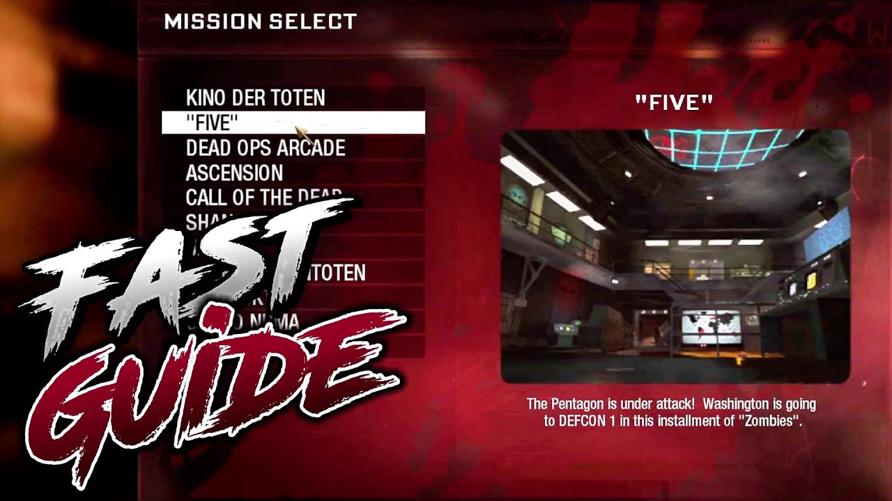 BLACK OPS 1 HOW TO UNLOCK FIVE & DEAD OPS ARCADE FAST GUIDE | BLACK OPS 1