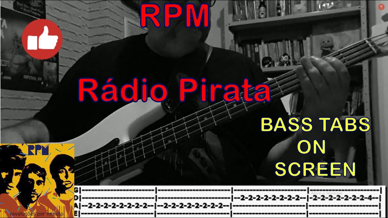RPM - Rádio Pirata (#basscover with tabs)