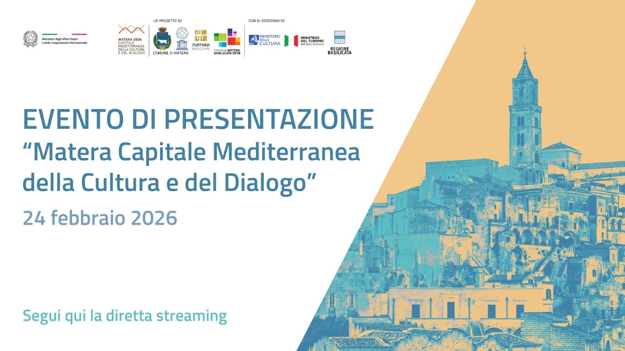 Evento di presentazione Matera Capitale Mediterranea della Cultura e del Dialogo