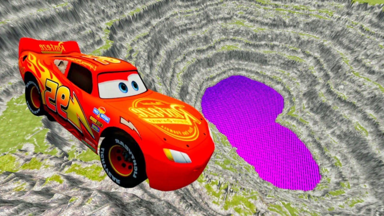 McQueen Car Leap of Death 🚍💀 | Extreme Jump Crash Test | BeamNG.drive Simulation