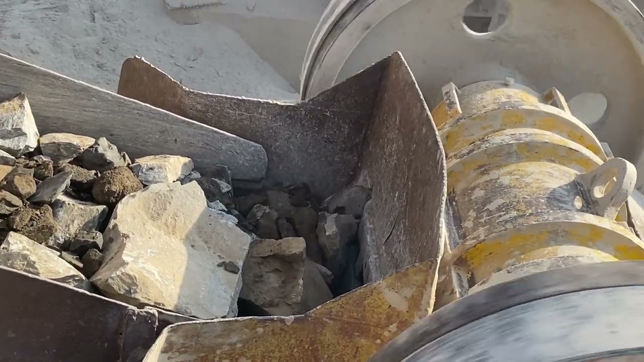 PLAYING with GIANT Rocks ASMR Rocks Quarry CRUSHING Operations primary jaw Crusher in action .