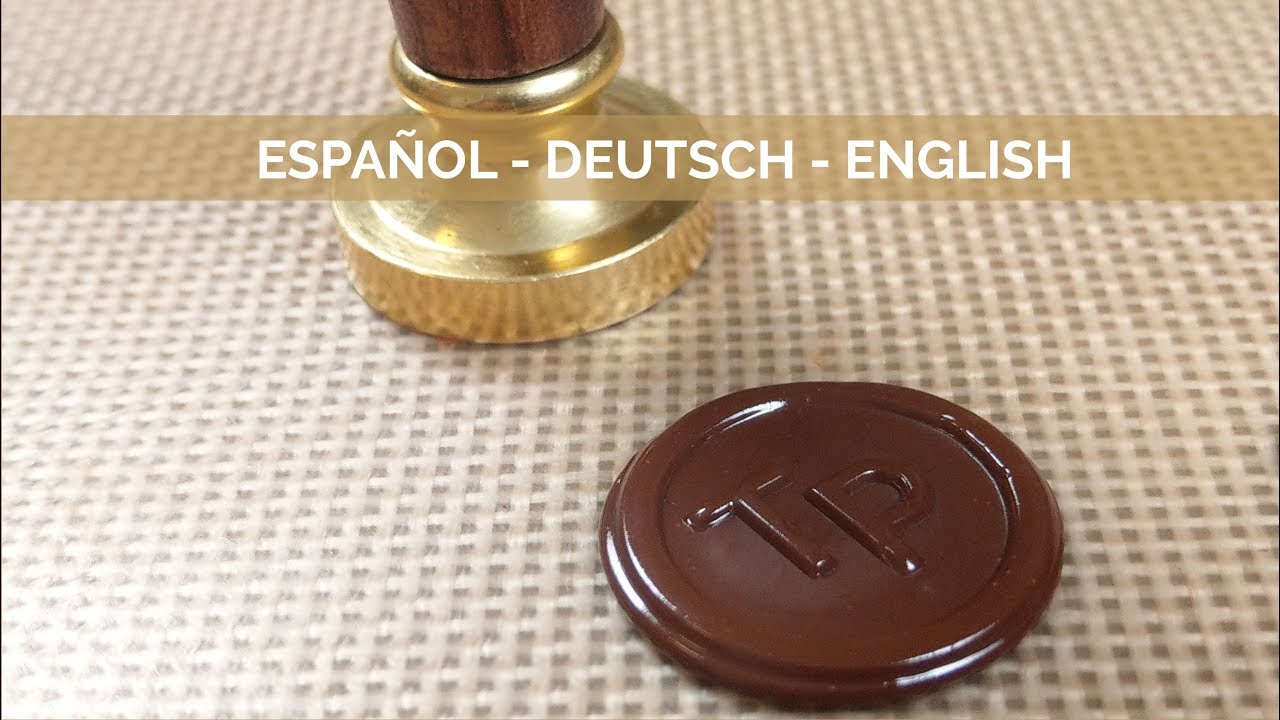 Sello de chocolate - Schokolade stempeln - Stamp chocolate