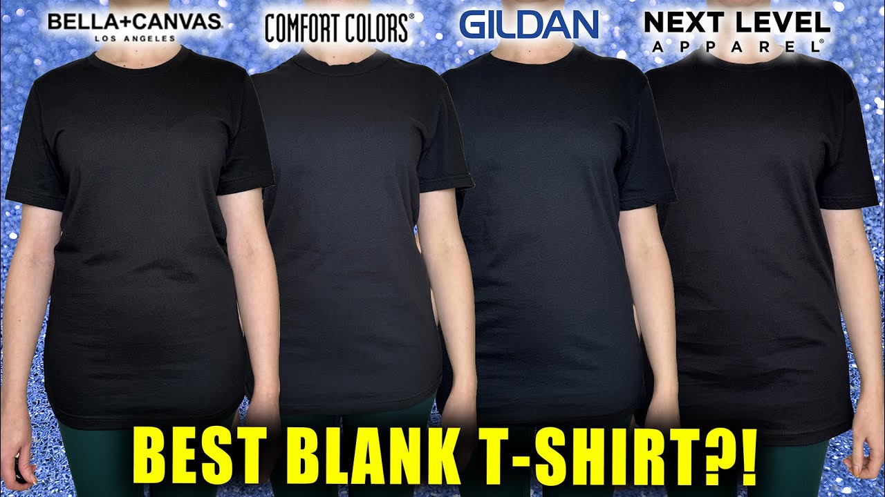 BEST BLANK T-SHIRT?! BELLA CANVAS vs COMFORT COLORS vs MORE! || Lucykiins