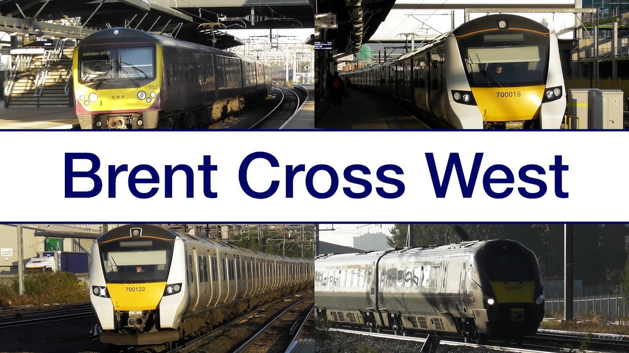Trains at Brent Cross West, MML + Thameslink (11/10/2024)