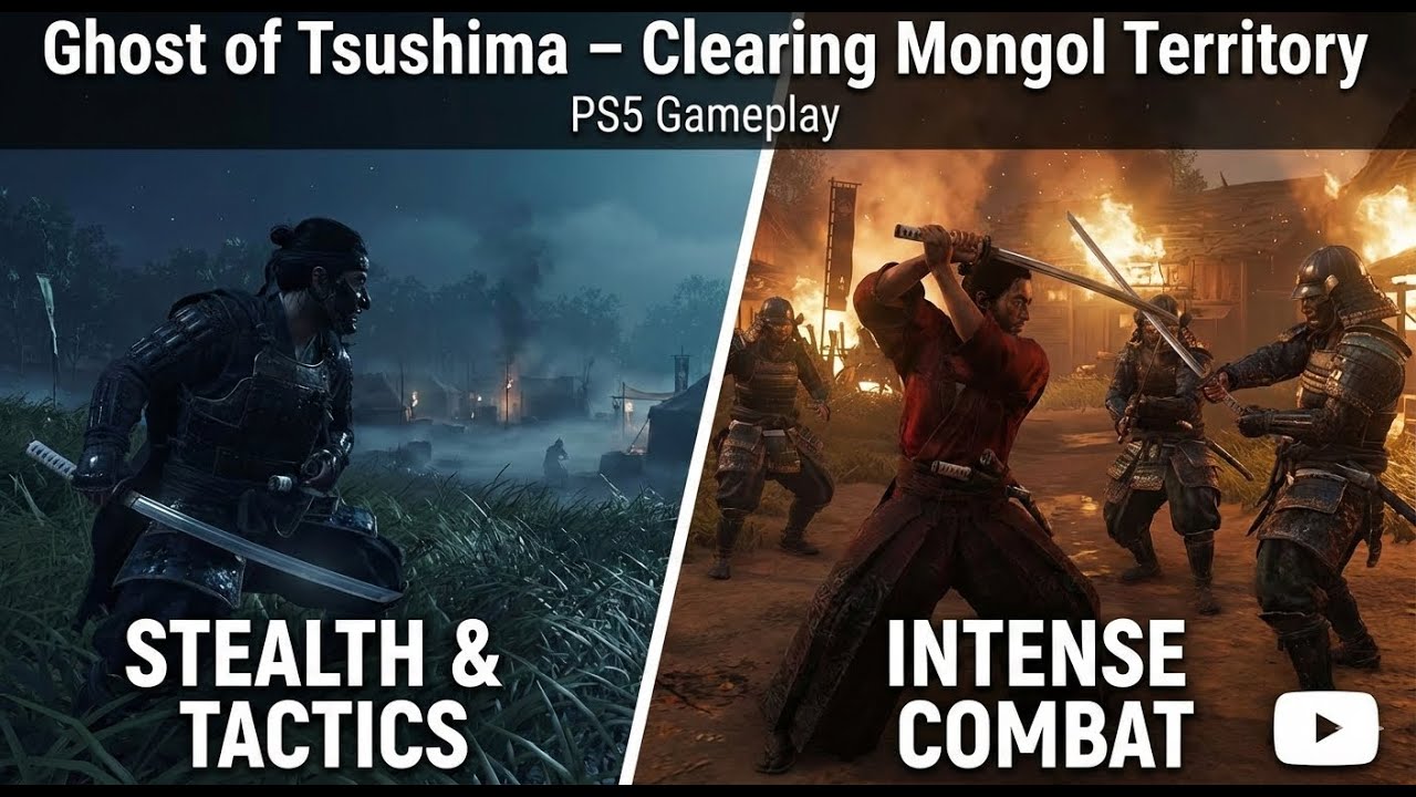 Ghost of Tsushima 2026 – Clearing Mongol Territory | Stealth & Combat Gameplay 🗡️