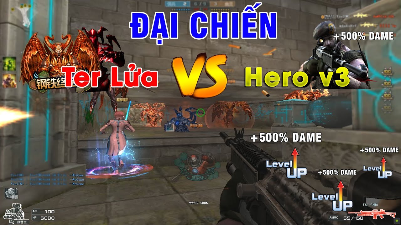 FAL-Camo Sức Mạnh Khủng Khiếp Của Hero V3 Khi Dame Tăng 500% - Rùa Ngáo
