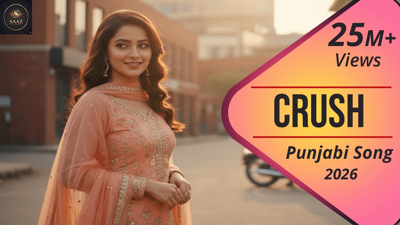 CRUSH (Official Video) - New Punjabi Street Romance 2026 | SAAZ | Latest Punjabi Songs