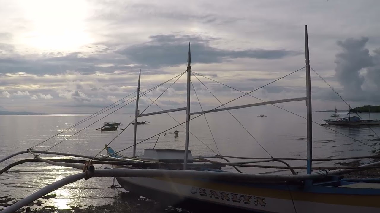 Waiting for Sunrise in Burias Island Philippines after Solar Power Installation