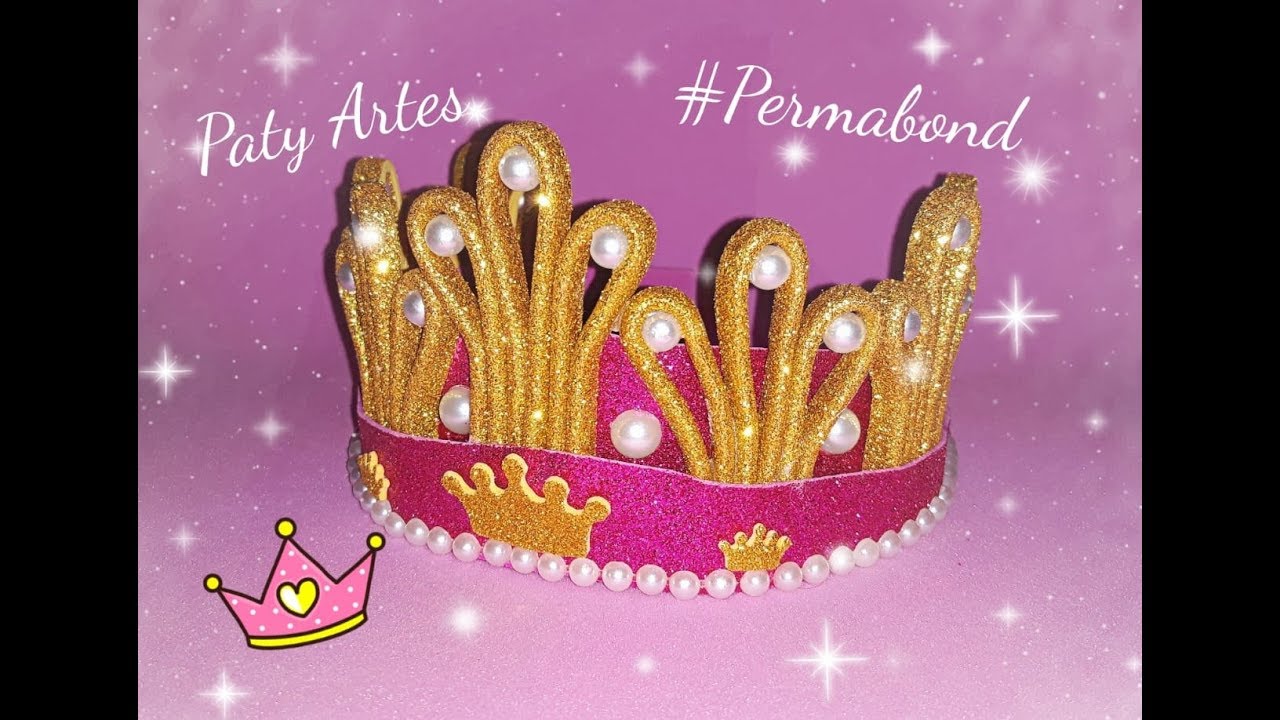 DIY COROA PRINCESA EM EVA